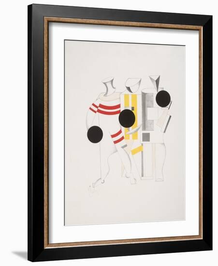 Victory Over the Sun, 6. Sportsmen-El Lissitzky-Framed Giclee Print