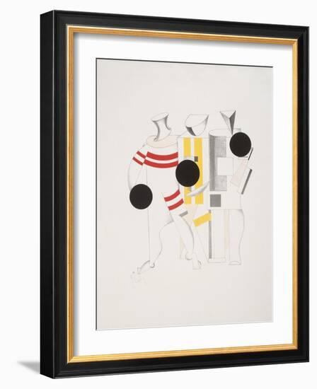 Victory Over the Sun, 6. Sportsmen-El Lissitzky-Framed Giclee Print