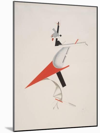 Victory Over the Sun, 7. Troublemaker-El Lissitzky-Mounted Giclee Print