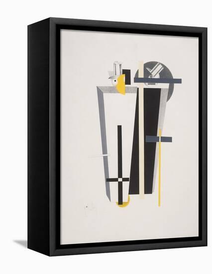 Victory Over the Sun, 9. Gravediggers-El Lissitzky-Framed Premier Image Canvas