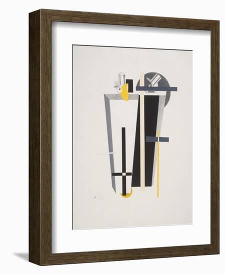 Victory Over the Sun, 9. Gravediggers-El Lissitzky-Framed Giclee Print