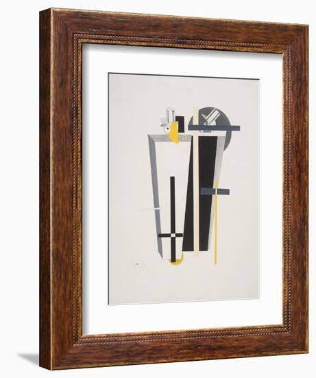 Victory Over the Sun, 9. Gravediggers-El Lissitzky-Framed Giclee Print
