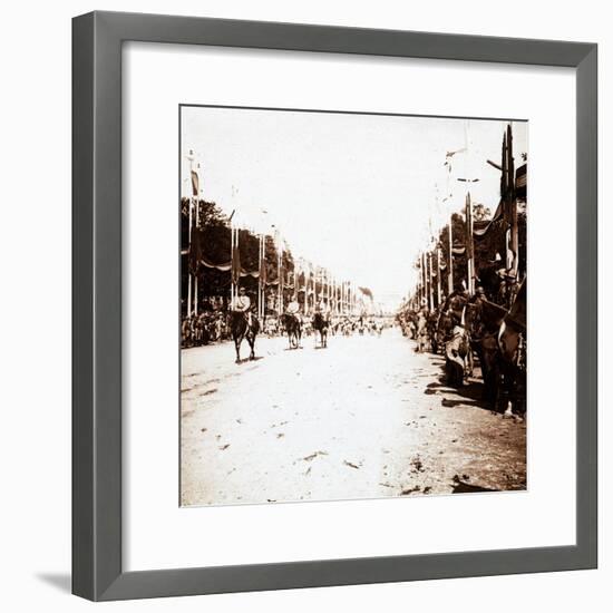 Victory parade, Paris, France, c1918-c1919-Unknown-Framed Photographic Print