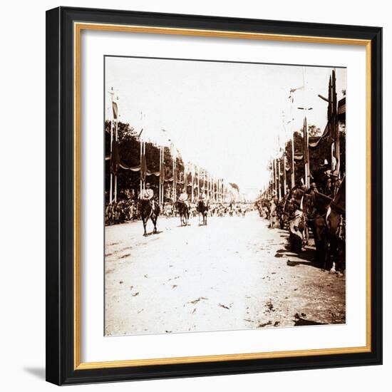 Victory parade, Paris, France, c1918-c1919-Unknown-Framed Photographic Print