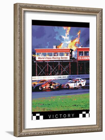 Victory - Racing-Unknown Unknown-Framed Art Print