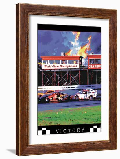 Victory - Racing-Unknown Unknown-Framed Art Print