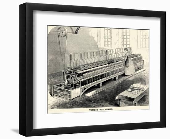 Victory's Wool Spinner-null-Framed Art Print