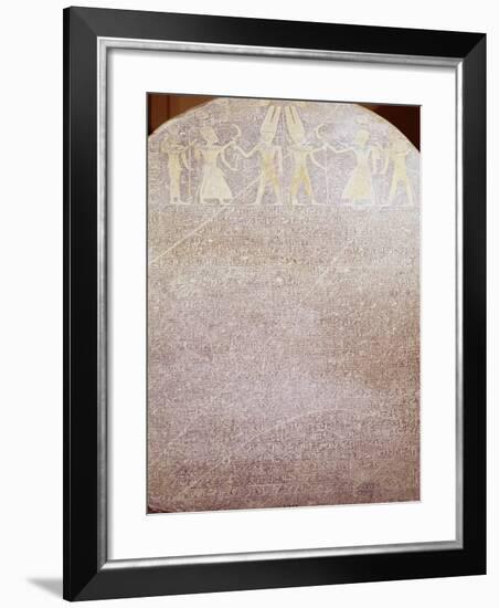 Victory Stela of Merneptah Known as the Israel Stela, from the Mortuary Temple of Merneptah-null-Framed Giclee Print