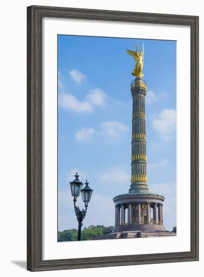 Victory Tower Siegessaule in City Center, Berlin, Germany-Bill Bachmann-Framed Photographic Print