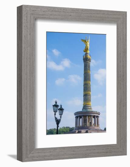 Victory Tower Siegessaule in City Center, Berlin, Germany-Bill Bachmann-Framed Photographic Print