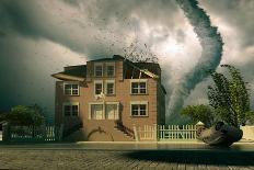 Tornado over the House-viczast-Art Print