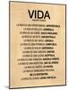 Vida por Madre Teresa Poema-null-Mounted Art Print