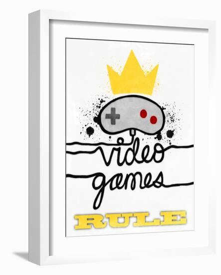Video Games Rule-Marcus Prime-Framed Art Print