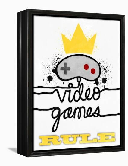 Video Games Rule-Marcus Prime-Framed Stretched Canvas