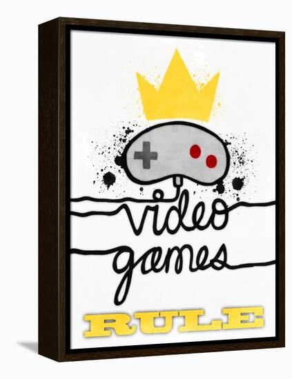 Video Games Rule-Marcus Prime-Framed Stretched Canvas