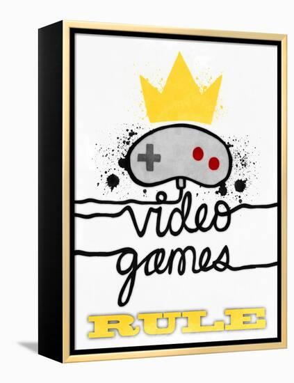 Video Games Rule-Marcus Prime-Framed Stretched Canvas