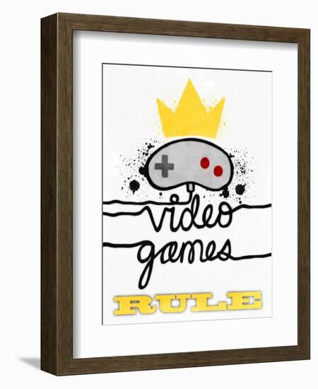 Video Games Rule-Marcus Prime-Framed Art Print