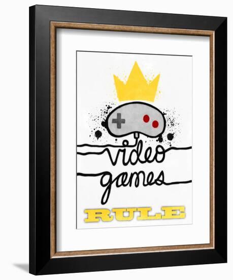 Video Games Rule-Marcus Prime-Framed Art Print