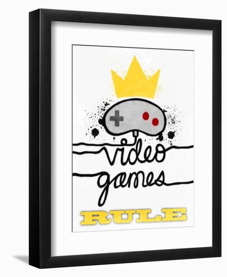 Video Games Rule-Marcus Prime-Framed Art Print