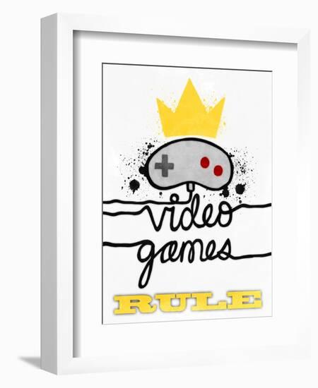 Video Games Rule-Marcus Prime-Framed Art Print