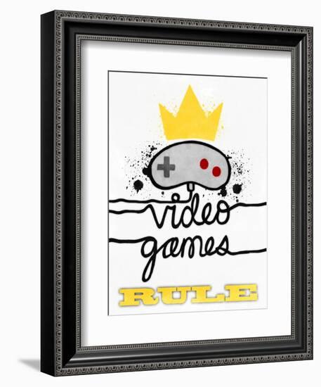 Video Games Rule-Marcus Prime-Framed Art Print