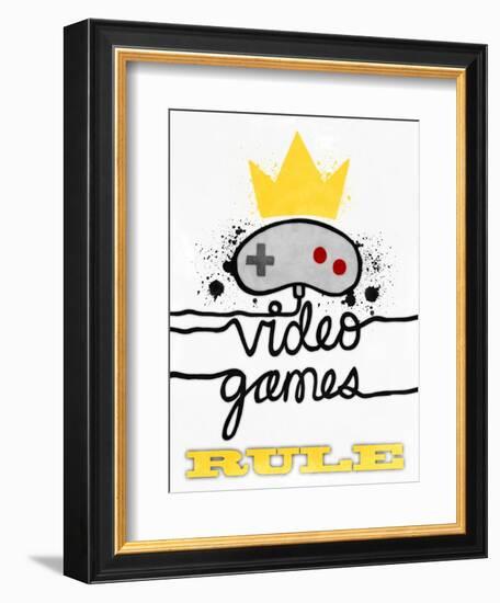 Video Games Rule-Marcus Prime-Framed Art Print