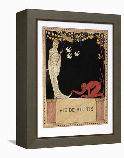 Vie De Bilitis, Illustration from Les Chansons De Bilitis, by Pierre Louys, Pub. 1922 (Pochoir Prin-Georges Barbier-Framed Premier Image Canvas