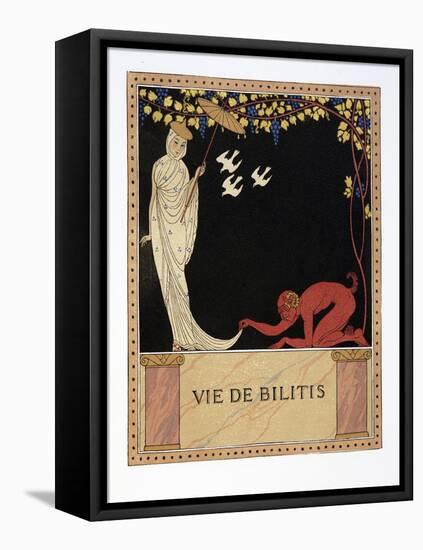 Vie De Bilitis, Illustration from Les Chansons De Bilitis, by Pierre Louys, Pub. 1922 (Pochoir Prin-Georges Barbier-Framed Premier Image Canvas