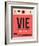 VIE Vienna Luggage Tag 1-NaxArt-Framed Art Print