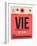 VIE Vienna Luggage Tag 1-NaxArt-Framed Art Print