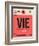 VIE Vienna Luggage Tag 1-NaxArt-Framed Art Print