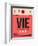 VIE Vienna Luggage Tag 1-NaxArt-Framed Art Print