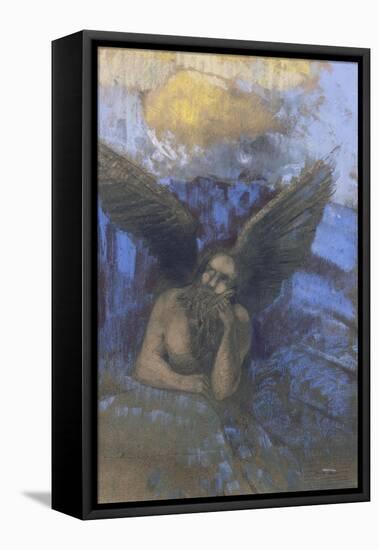 Vieil ange-Odilon Redon-Framed Premier Image Canvas