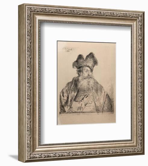 Vieillard au Bonnet Fendu (B265)-Amand Durand-Framed Collectable Print