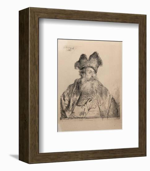 Vieillard au Bonnet Fendu (B265)-Amand Durand-Framed Collectable Print