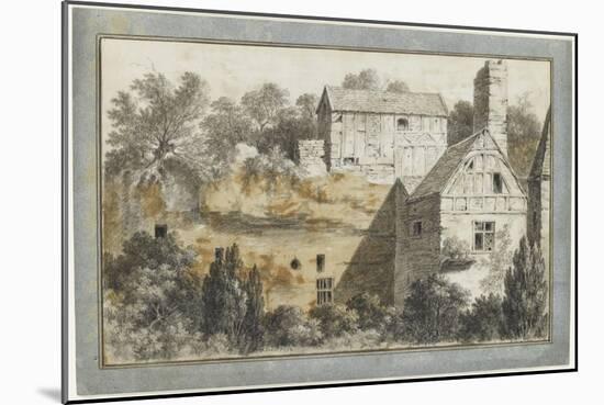 Vieilles maisons parmi des arbres-Pierre Henri de Valenciennes-Mounted Giclee Print