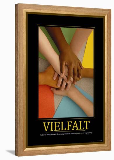 Vielfalt (German Translation)-null-Framed Stretched Canvas