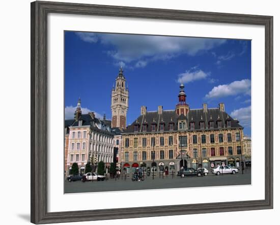 Vielle Bourse on the Grand Place in the City of Lille in Nord Pas De Calais, France, Europe-Nelly Boyd-Framed Photographic Print