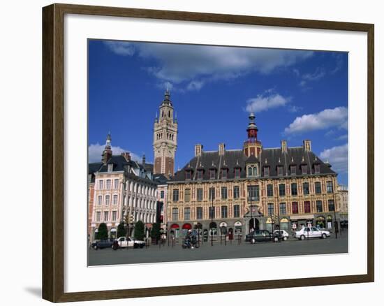 Vielle Bourse on the Grand Place in the City of Lille in Nord Pas De Calais, France, Europe-Nelly Boyd-Framed Photographic Print