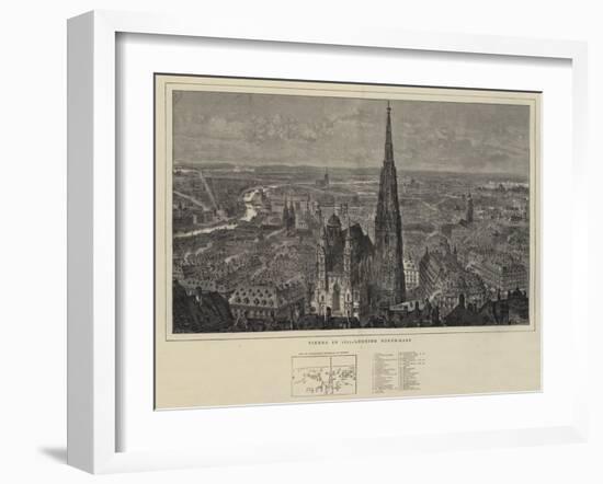 Vienna in 1873, Looking North-East-Henry William Brewer-Framed Giclee Print