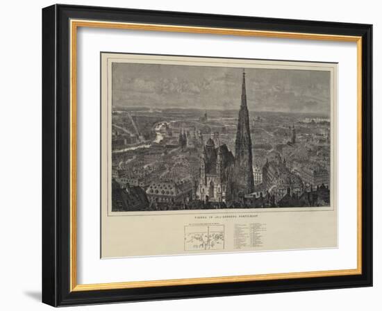 Vienna in 1873, Looking North-East-Henry William Brewer-Framed Giclee Print