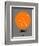Vienna Orange Subway Map-NaxArt-Framed Premium Giclee Print