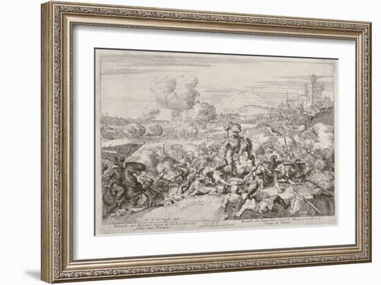 Vienna Print Cycle, the Emperor's Army Fighting with the Turks, 1683 (Engraving)-Romeyn De Hooghe-Framed Giclee Print