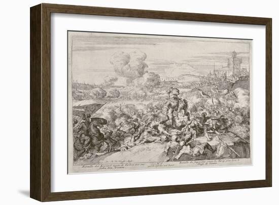 Vienna Print Cycle, the Emperor's Army Fighting with the Turks, 1683 (Engraving)-Romeyn De Hooghe-Framed Giclee Print