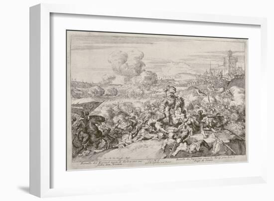 Vienna Print Cycle, the Emperor's Army Fighting with the Turks, 1683 (Engraving)-Romeyn De Hooghe-Framed Giclee Print