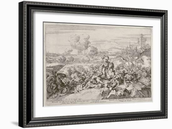 Vienna Print Cycle, the Emperor's Army Fighting with the Turks, 1683 (Engraving)-Romeyn De Hooghe-Framed Giclee Print