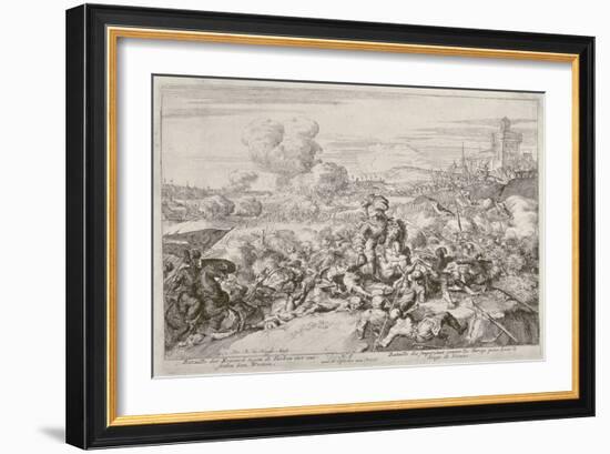 Vienna Print Cycle, the Emperor's Army Fighting with the Turks, 1683 (Engraving)-Romeyn De Hooghe-Framed Giclee Print