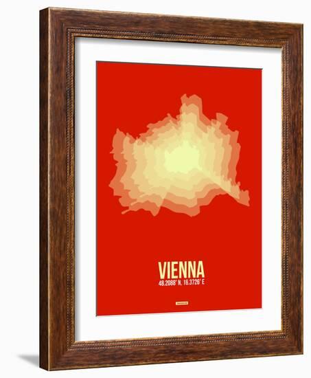 Vienna Radiant Map 1-NaxArt-Framed Art Print