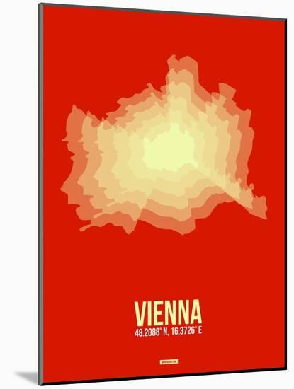 Vienna Radiant Map 1-NaxArt-Mounted Art Print