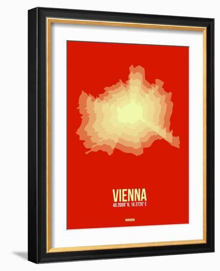 Vienna Radiant Map 1-NaxArt-Framed Art Print